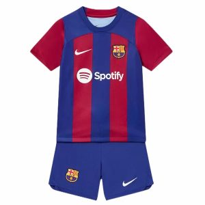 FC Barcelona Barn Hjemme Draktsett 2023 2024 – Kortermet